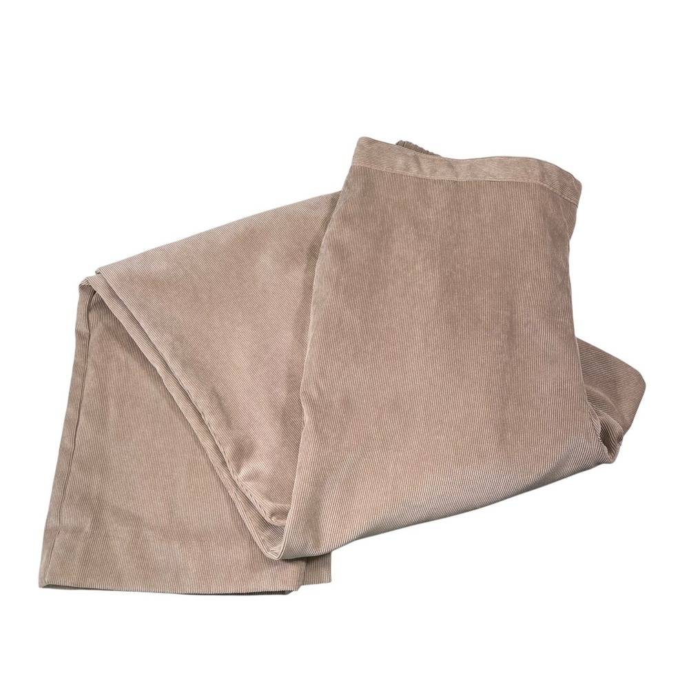 Alfred Dunner 16 Tan Corduroy Pants Elastic Waist Straight Leg Cottagecore Basic